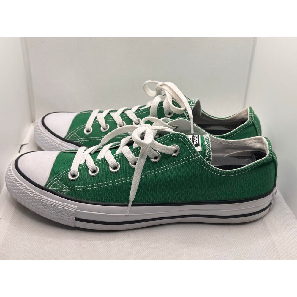 Green Converse All Star Low Top Sneakers Men's 8 Women's 10 EUC Unisex Shoes - Picture 4 of 11